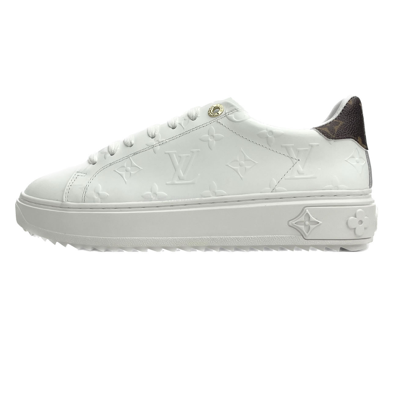 Louis Vuitton Time Out Debossed Monogram Leather White (1) - newkick.org